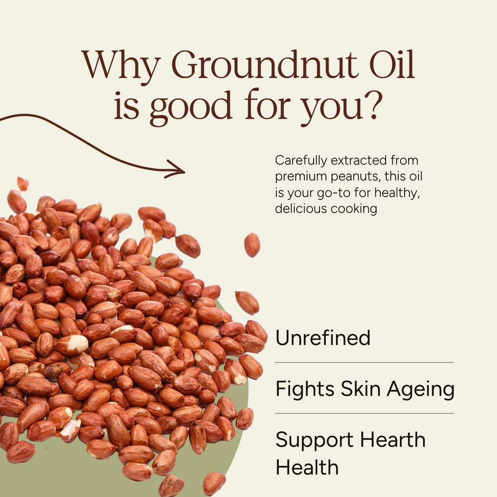 Wood-Pressed Groundnut Oil | Soil Origin - EarthBased