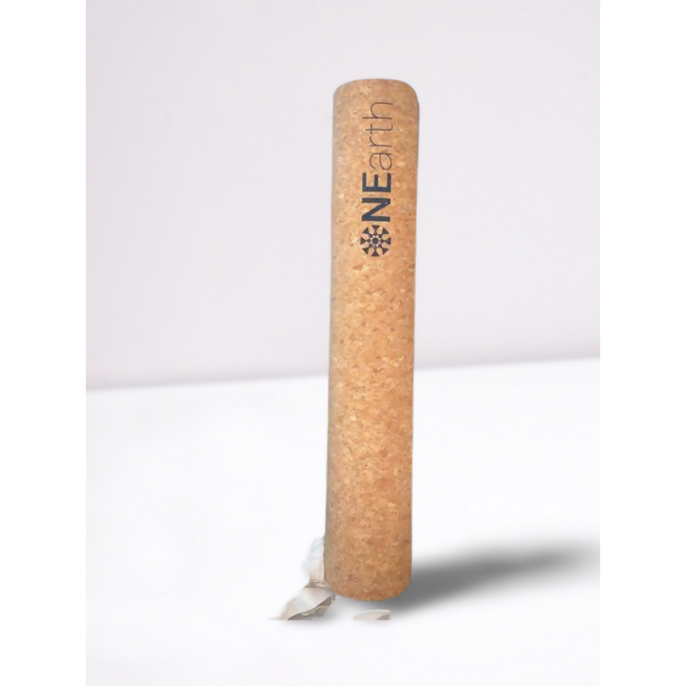 ONEarth eco-friendly cork yoga mat with strong-grip rubber base