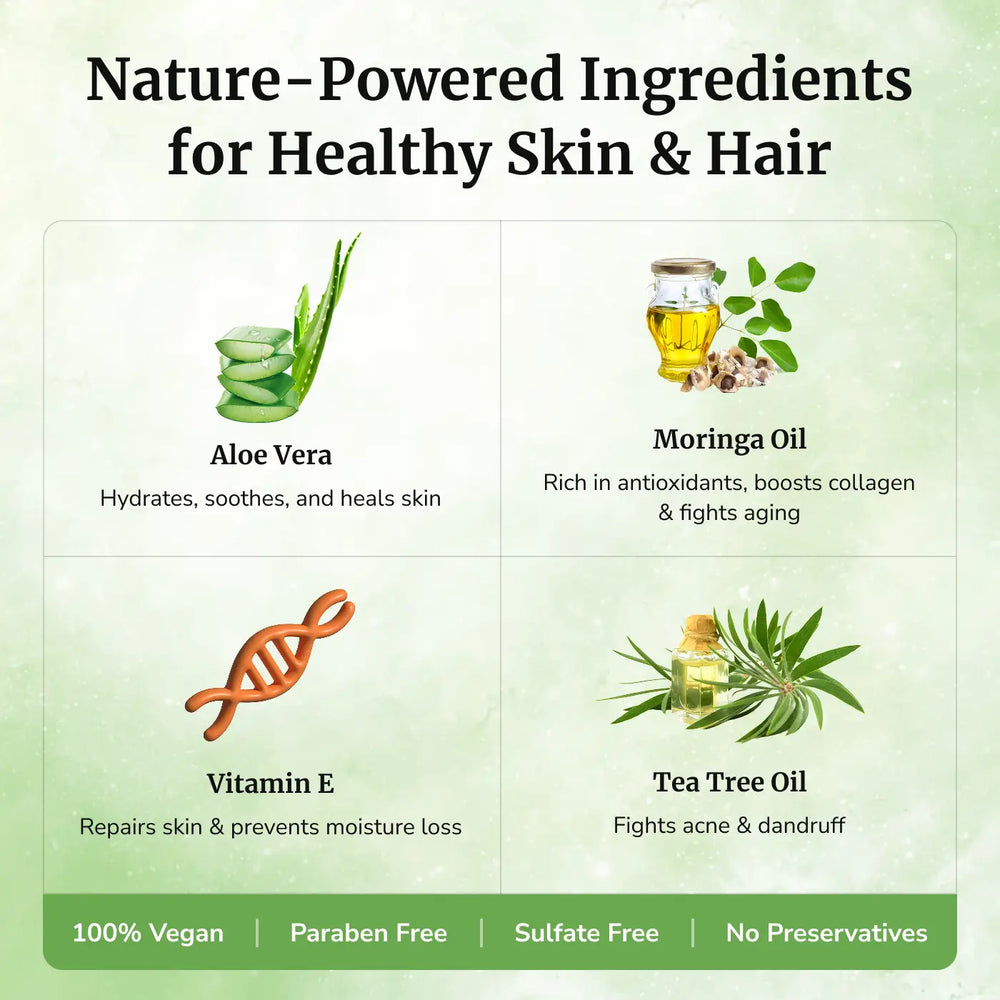 Daivik Moringa Aloe Moringa Gel | 100% Natural | Anti Aging, Anti Acne, Hair Growth, Moisturizer | 110g - EarthBased