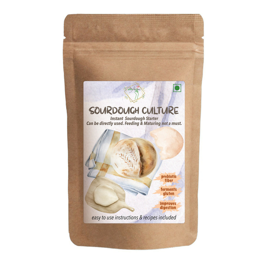 Alla’s Posh Flavors Sourdough Starter | Active Instant Culture for Homemade Artisan Bread, Baguette, Ciabatta, Focaccia, Pizza Crust & More | Direct Use with Step-by-Step Recipes | Support Included | Commercial Yeast Replacement (5 x 10 g Sachets)