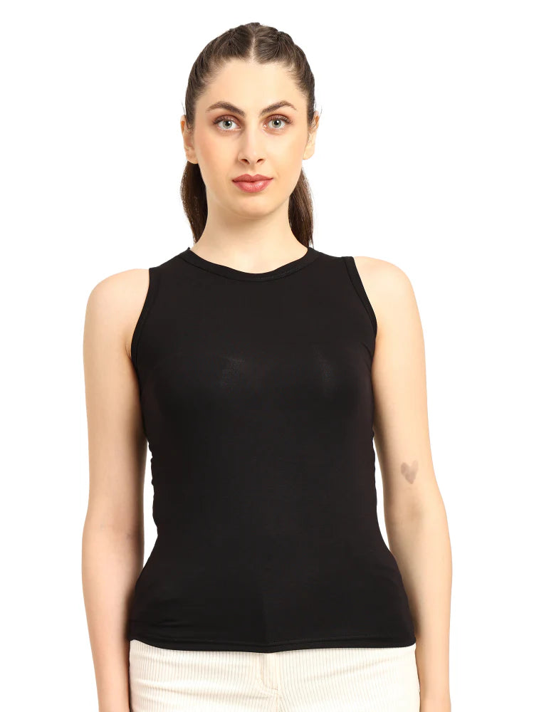Gen Z Bamboo Top for Women | Soft, Breathable & Sustainable Tank | Black - EarthBased