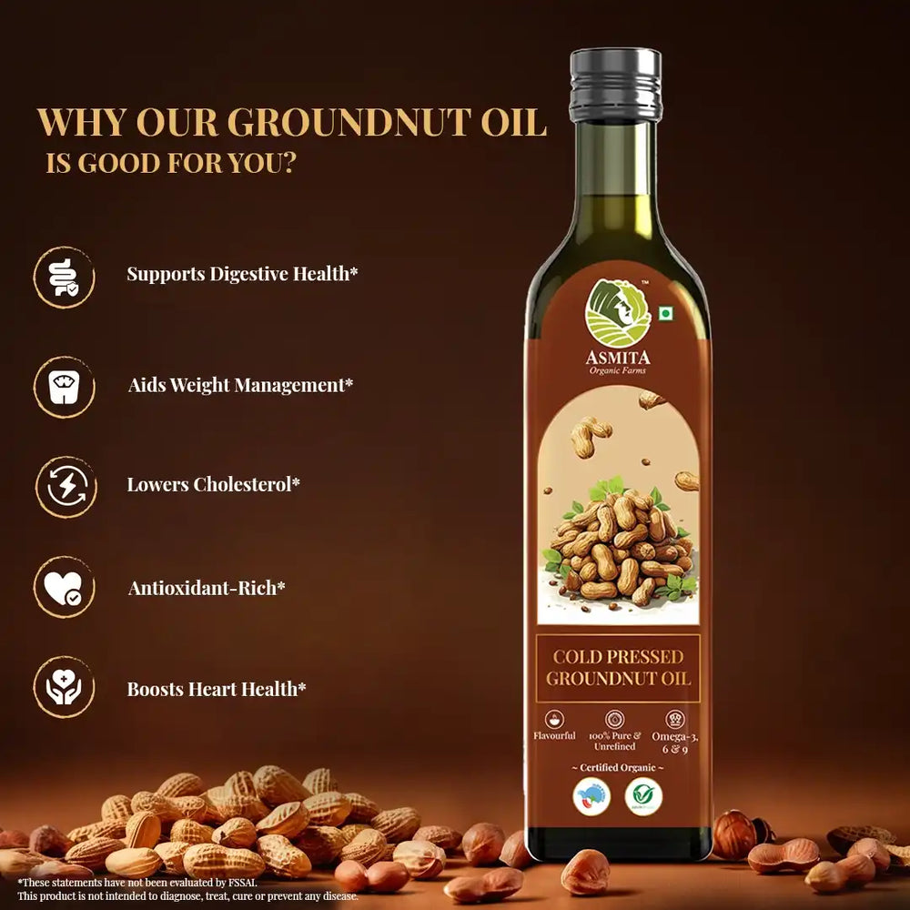 Organic Cold Pressed Groundnut Oil - EarthBased