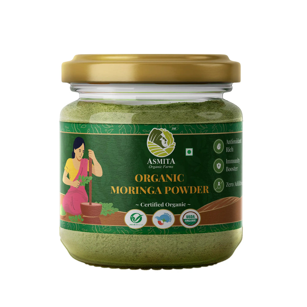 Organic Moringa Powder - 100gm | Pack of 2 - EarthBased