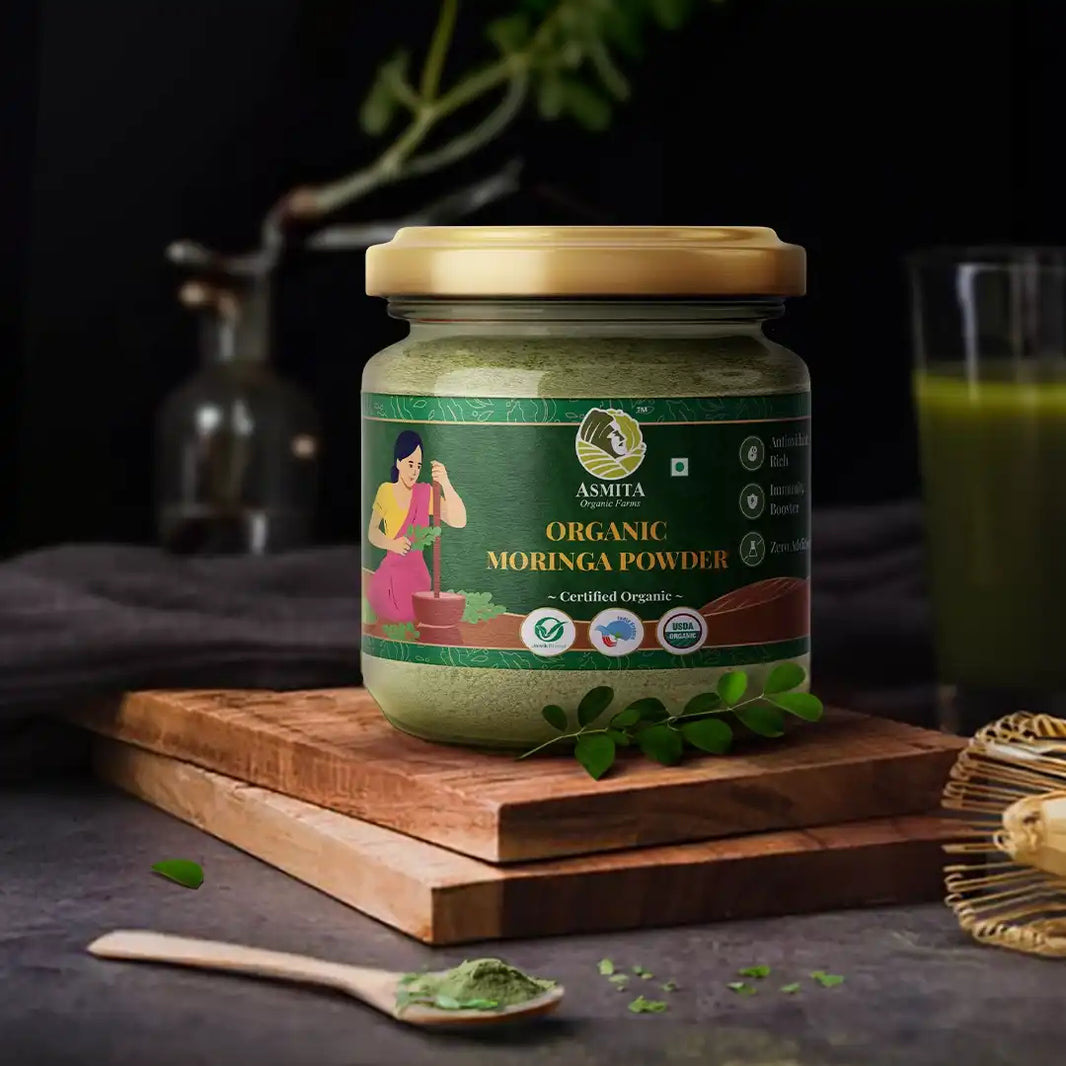 Organic Moringa Powder - 100gm | Pack of 2 - EarthBased
