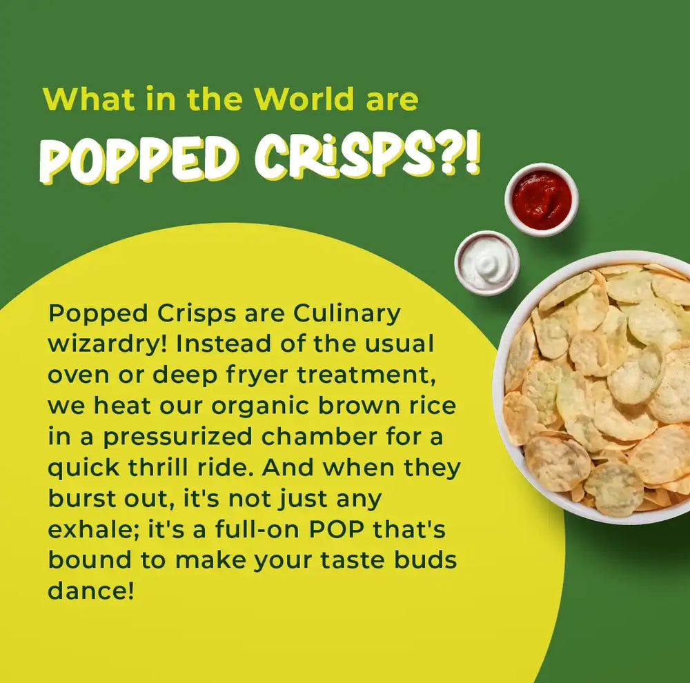 Brown rice Crips, Cream & Onion - 20g | Pack of 5 - EarthBased