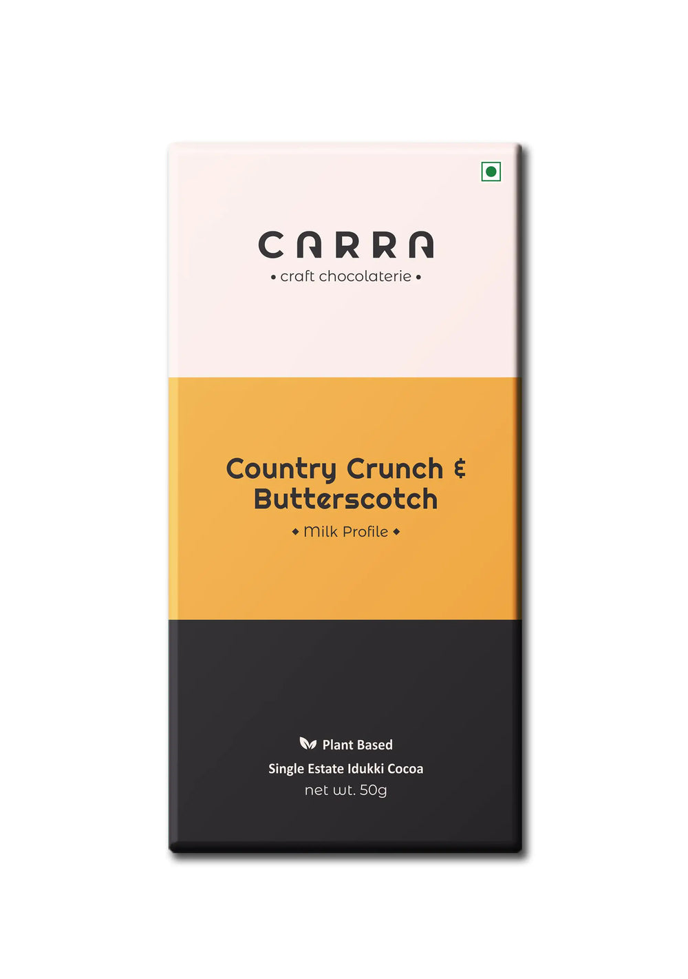 CARRA Country Crunch & Butterscotch in Plant Based Milk Chocolate 50G - EarthBased