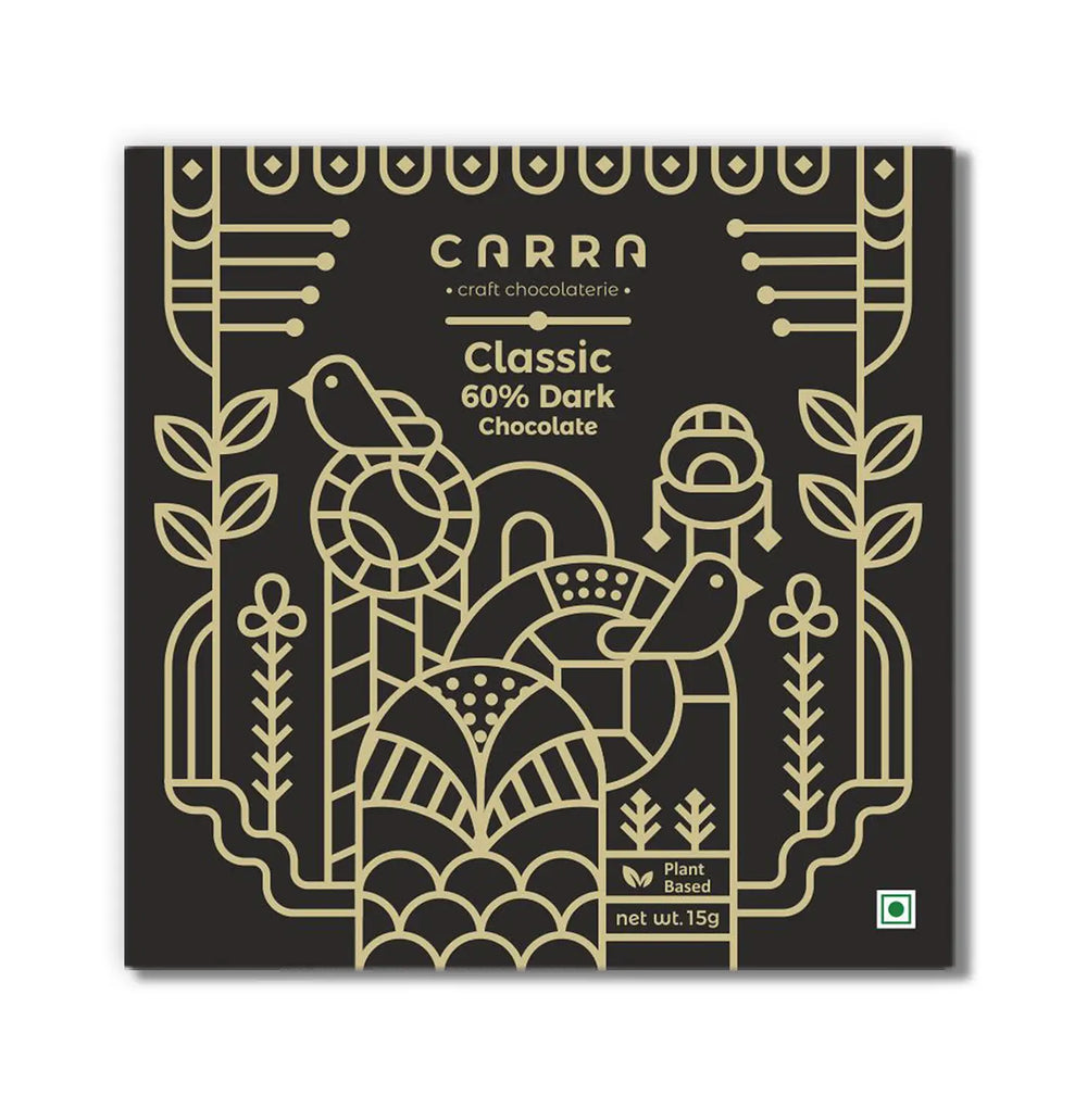 CARRA Classic in 60% Dark Chocolate 15G - EarthBased