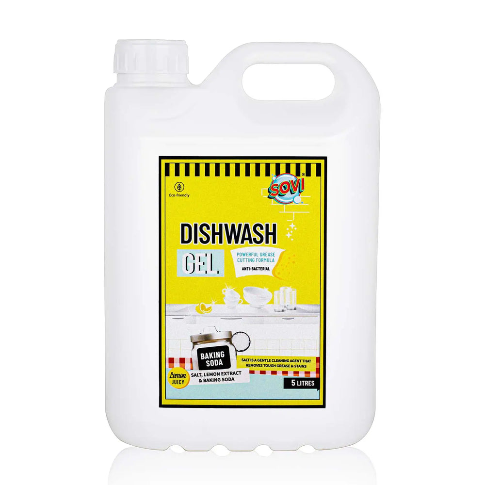 SOVI® DISHWASH LIQUID WITH BAKING SODA, SALT & LEMON EXTRACT ( 5L ) - EarthBased