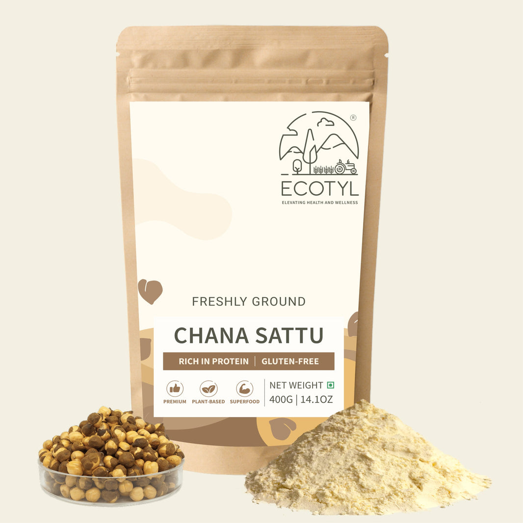 Ecotyl Chana Sattu roasted gram flour pouch