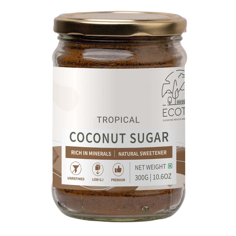 Ecotyl Coconut Blossom Sugar jar front label
