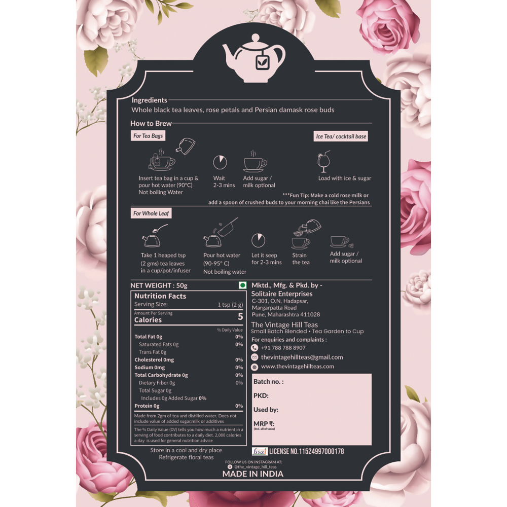 Enchanted Persian Rose Caffeine -free - EarthBased