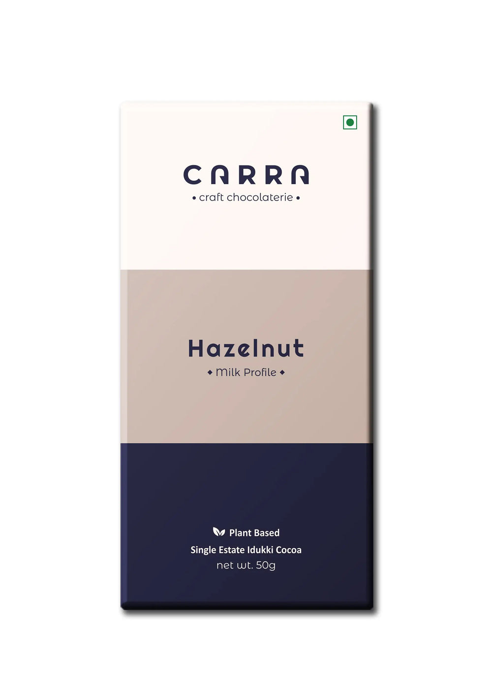 CARRA Hazelnut in Plant Based Milk Chocolate 50G - EarthBased