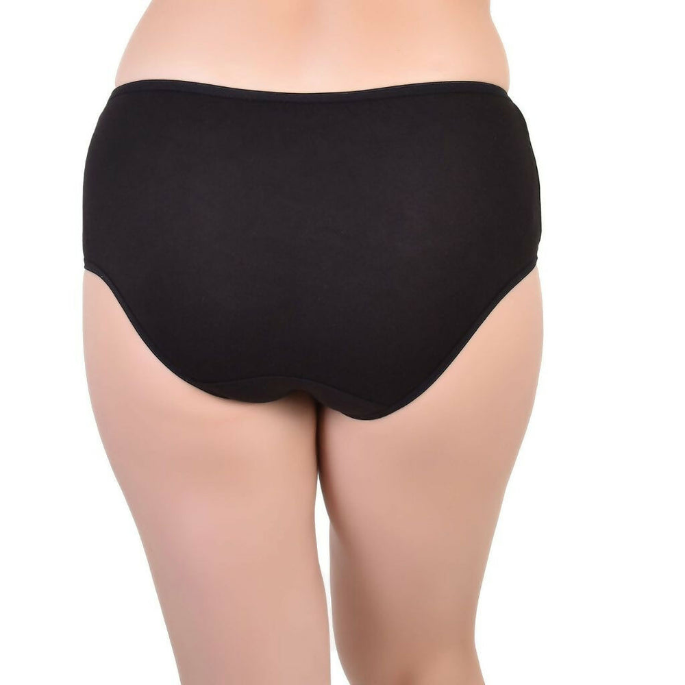 Bamboo Fabric Women's Mid Rise Panty | Red and Black | Pack of 2 - EarthBased