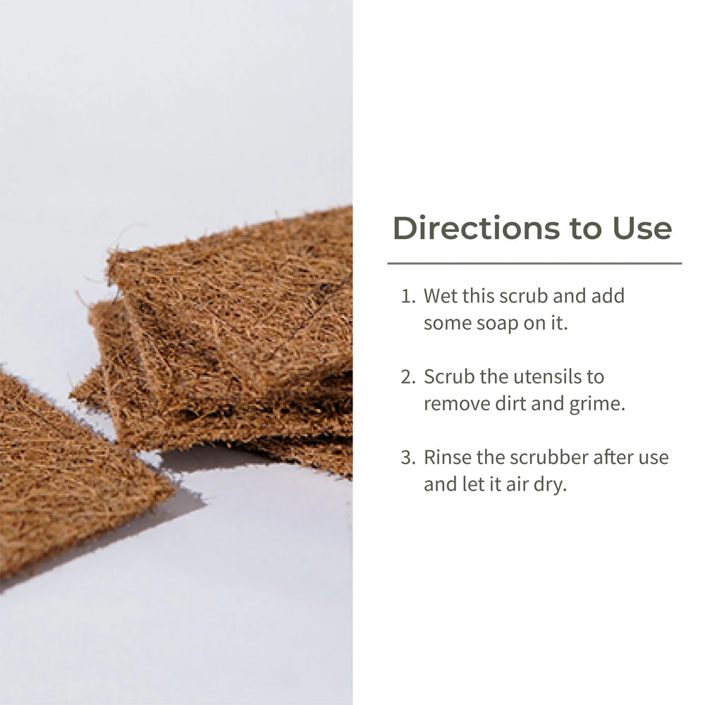 Ecotyl | Coconut Scrub Pad - Set of 5 - EarthBased