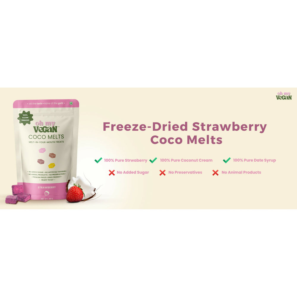 Oh My Vegan Coco Melts combo pack with all four signature flavours