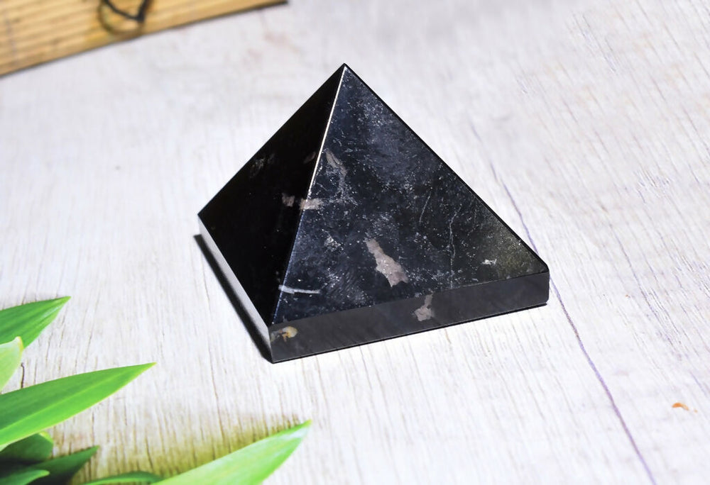 Real Black Tourmaline Prism For Protection From Negative Energies - EarthBased