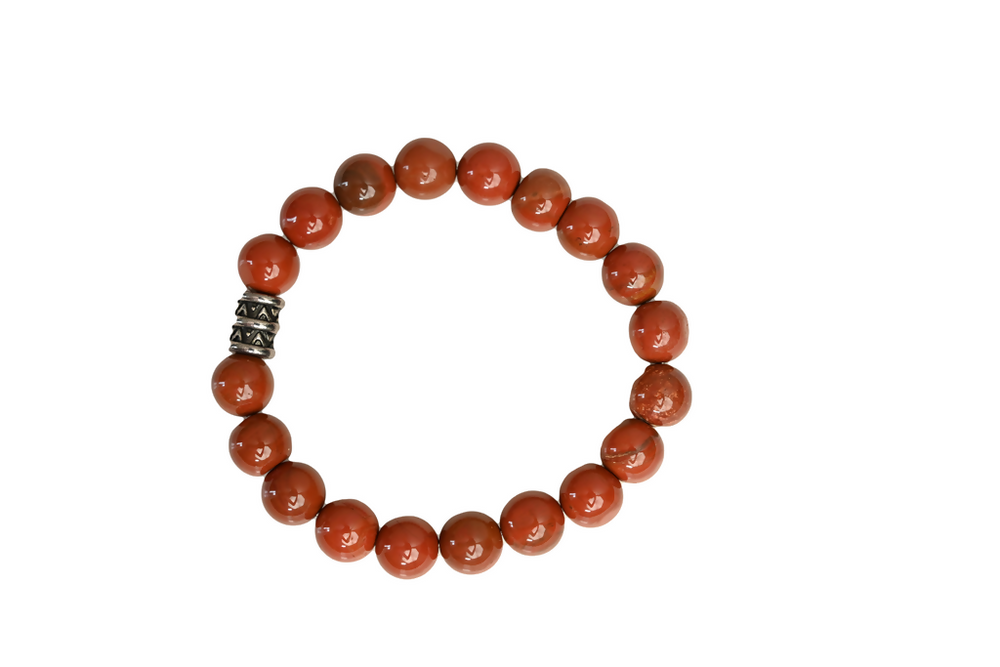 Original Red Jasper Bracelet For Balance, Endurance and Emotional Wellbeing - EarthBased