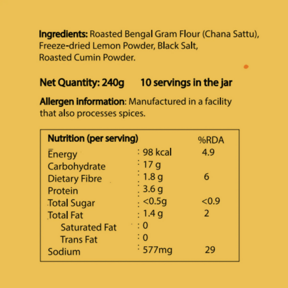 Sattu Lemon Drink – Energy and Hydration - EarthBased