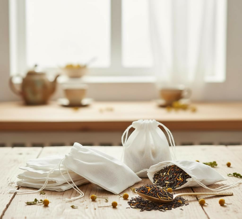 DIY Cotton Tea Bags - EarthBased