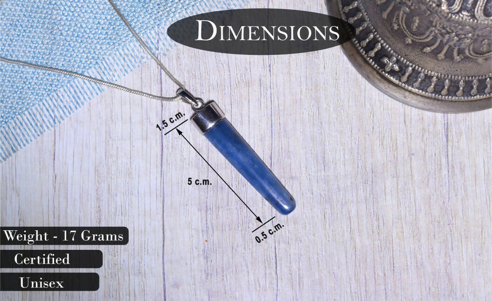 Original Kyanite Pendant For Better Communication & Meditation - EarthBased