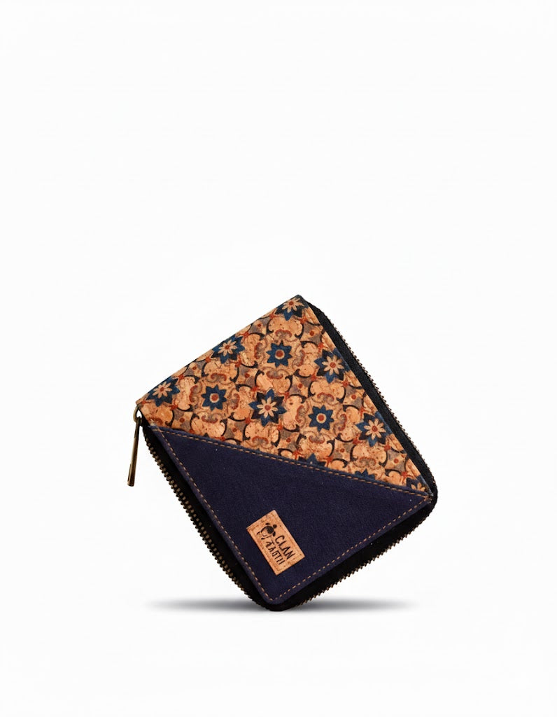 Printed Kiwi Zip Cork Wallet | Clan Earth - EarthBased