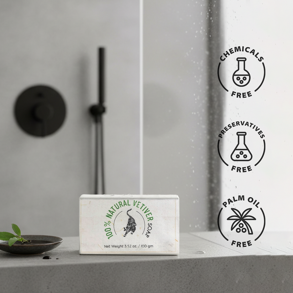 100% Natural Vetiver Soap | Pack of 2 - EarthBased