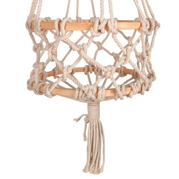 Upcycled Handmade Planter In Cotton Macramé - EarthBased