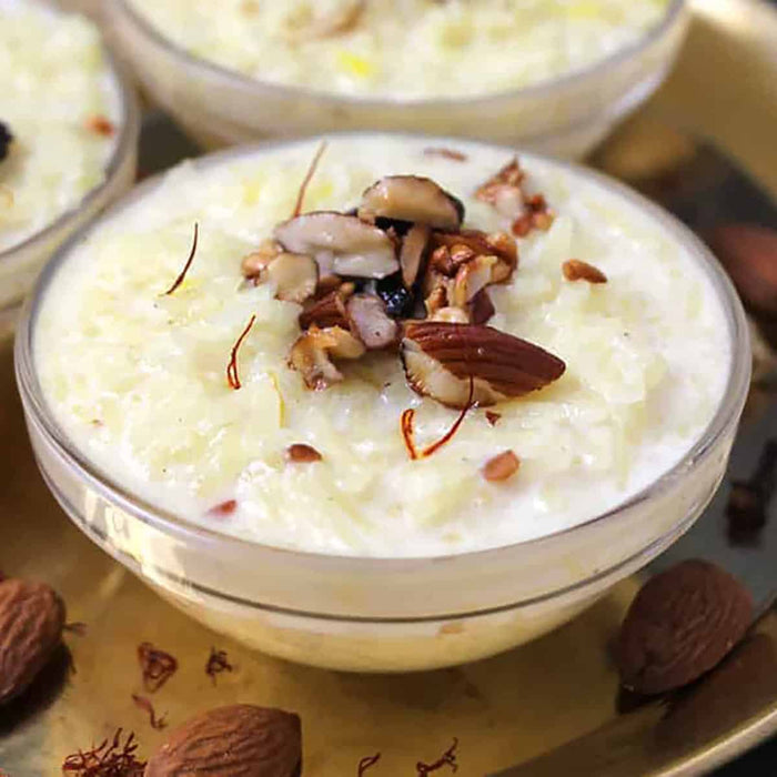 Kheer Recipe | Vegan Indian Rice Kheer Recipe (Indian Rice Pudding)