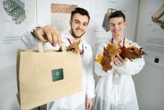 From Fallen Leaves to Functional Packaging