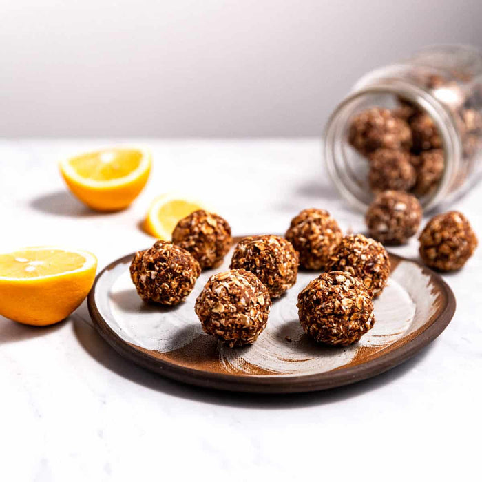 Vegan Chocolate–Orange Bliss Bites