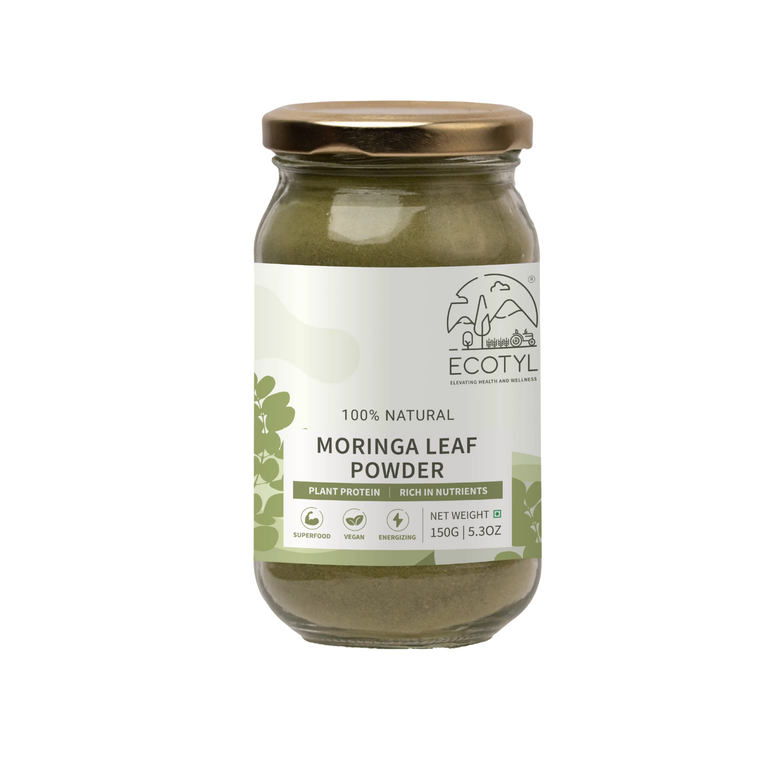 Moringa Powder | Natural Multi - Vitamin | Good for Hair & Skin | Natural Leaf Powder | Ecotyl - EarthBased 