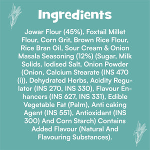 Nourish You Multigrain Wave Chips, Sour Cream & Onion 60g | Healthy Baked Snacks-60g - EarthBased 