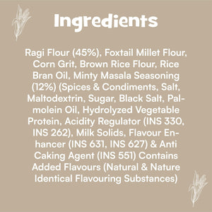 Nourish You - Ragi Sticks ( Chips ) - Tangy Mint Flavour - Healthy Baked Snacks-60g | Pack of 3 - EarthBased 