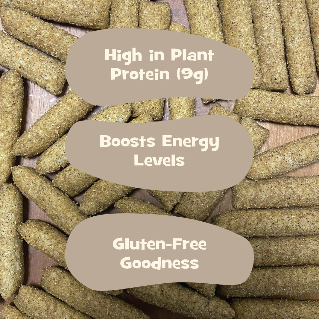 Nourish You - Ragi Sticks ( Chips ) - Tangy Mint Flavour - Healthy Baked Snacks-60g | Pack of 3 - EarthBased 