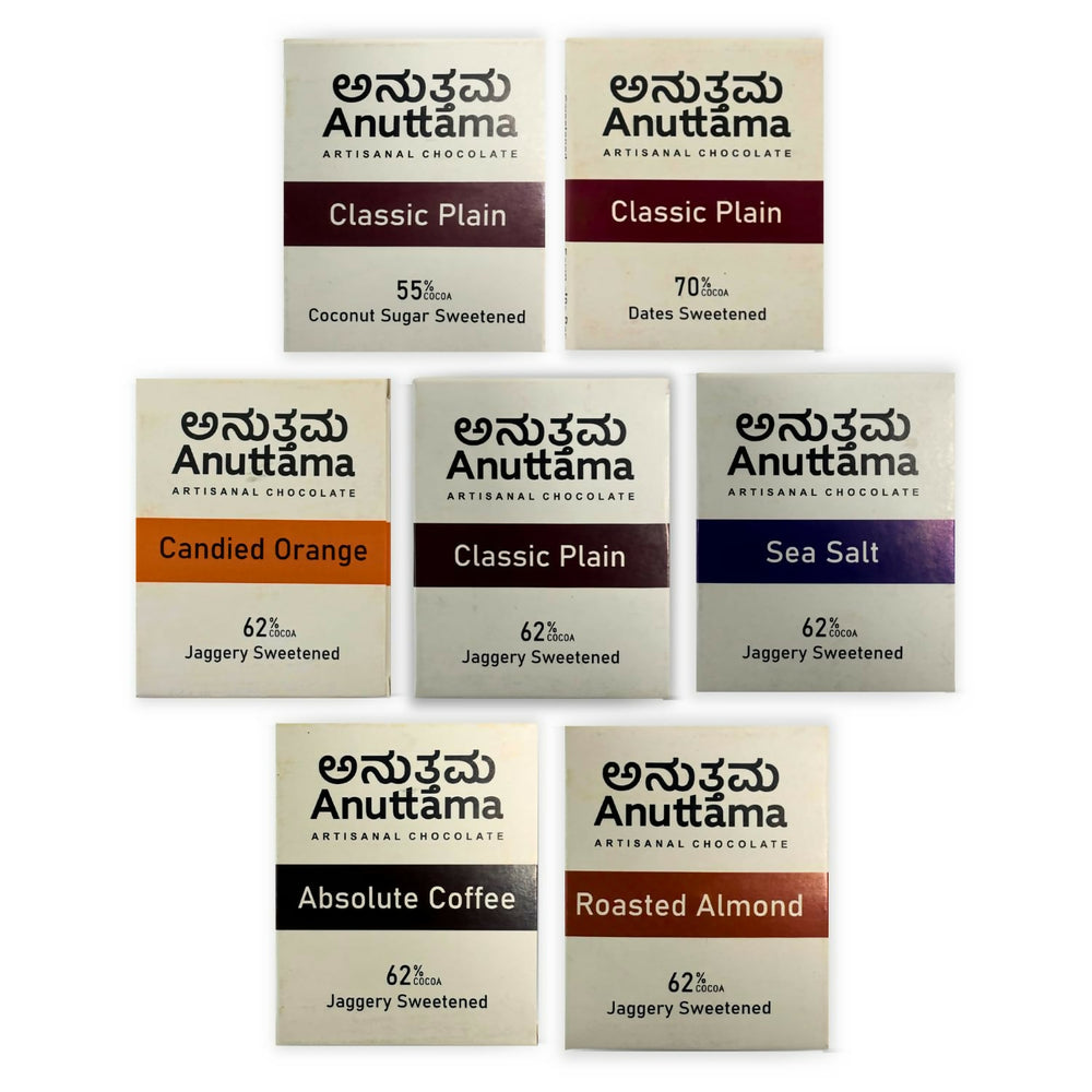 Anuttama | Assorted Dark Chocolate | Combo - EarthBased 