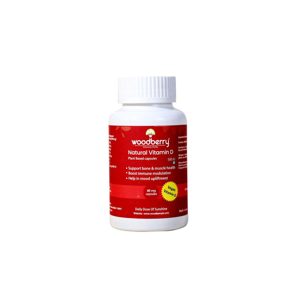 Natural Vitamin D Capsules | 500IU - EarthBased 