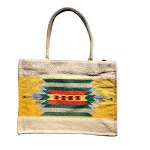 Craftinence Women Boho Sutra Marigold tote handbags for women - Handmade Artisanal Eco-Friendly Upcycled Cotton Handbag - EarthBased 