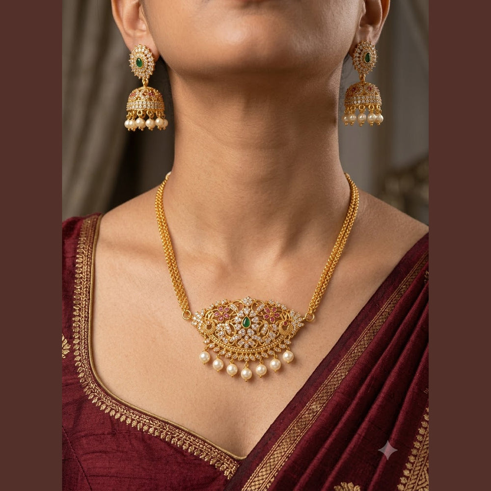 Temple Pendant Necklace Set - view 4