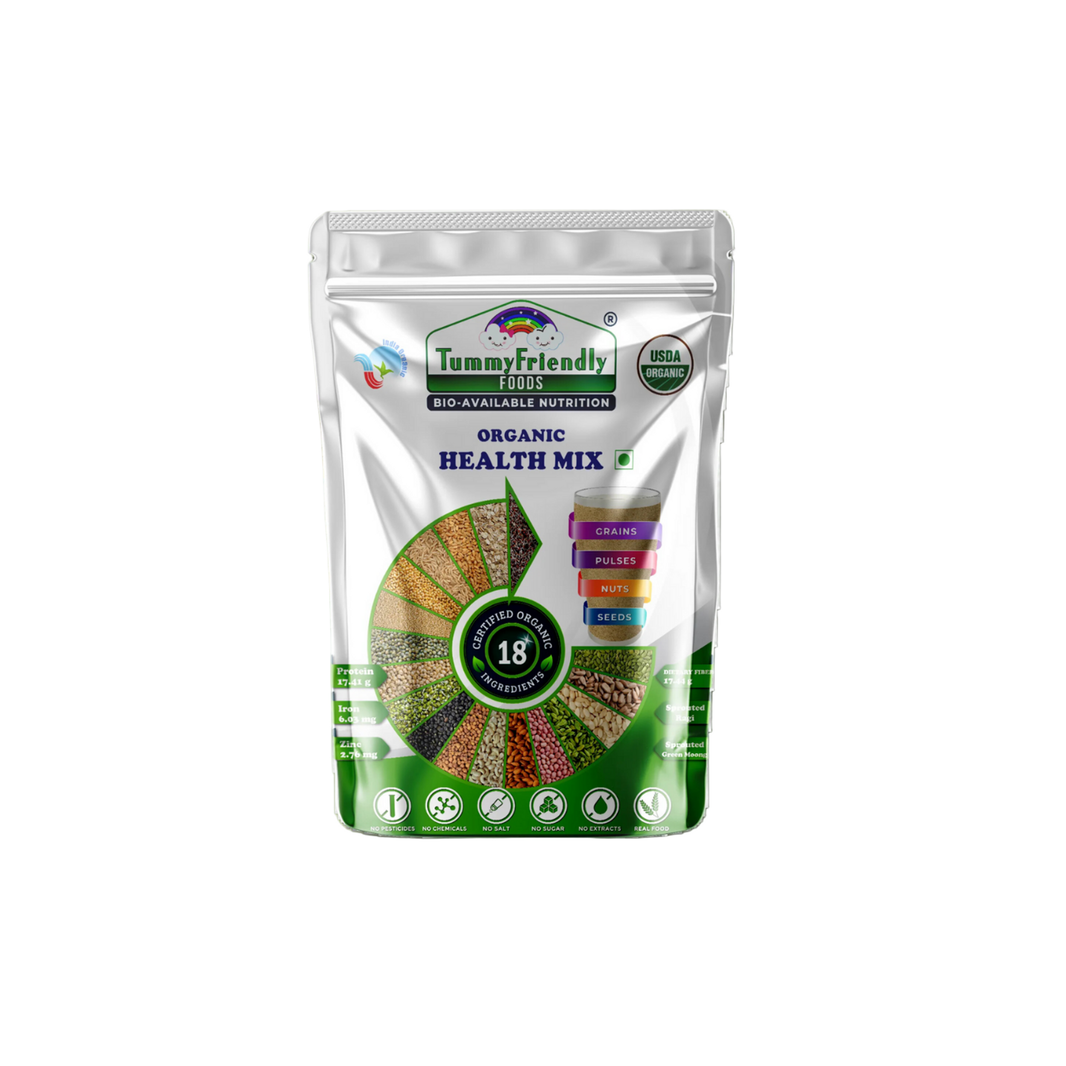 TummyFriendly Foods 100% Organic Health Mix for Kids and Adults. No Chemicals, No Pesticides, No GMO (Pack of 3) - EarthBased 
