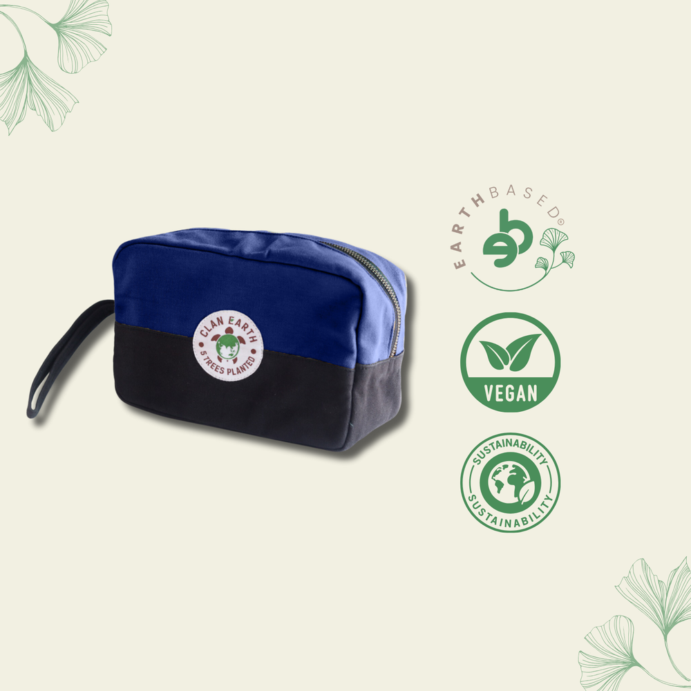 Clan Earth Oryx Dopp Kit - Navy Blue - EarthBased 