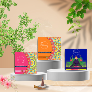 Gulessence Rose,Nirvanasence & Sandalwood Incense Dhoop Cones  - |  (Pack of 3) - EarthBased 