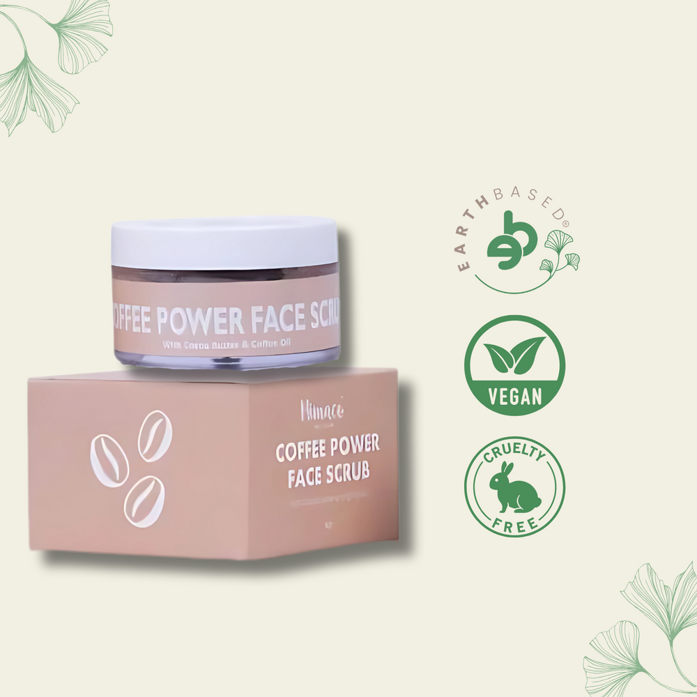 COFFEE POWER - Face Scrub: Detans, Detoxifies, Smoothens The Skin - EarthBased 