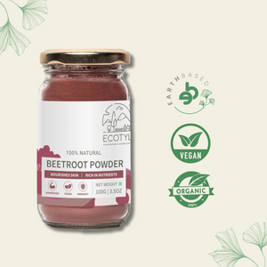 Ecotyl Beetroot Powder | Natural Food Colour | Good for Skin - EarthBased 