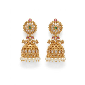 Temple Jhumka Earrings