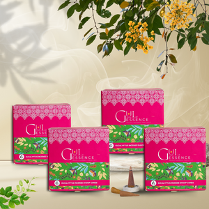 Eucalyptus Dhoop Cones | Made from Temple Flower | Gulessence - EarthBased 