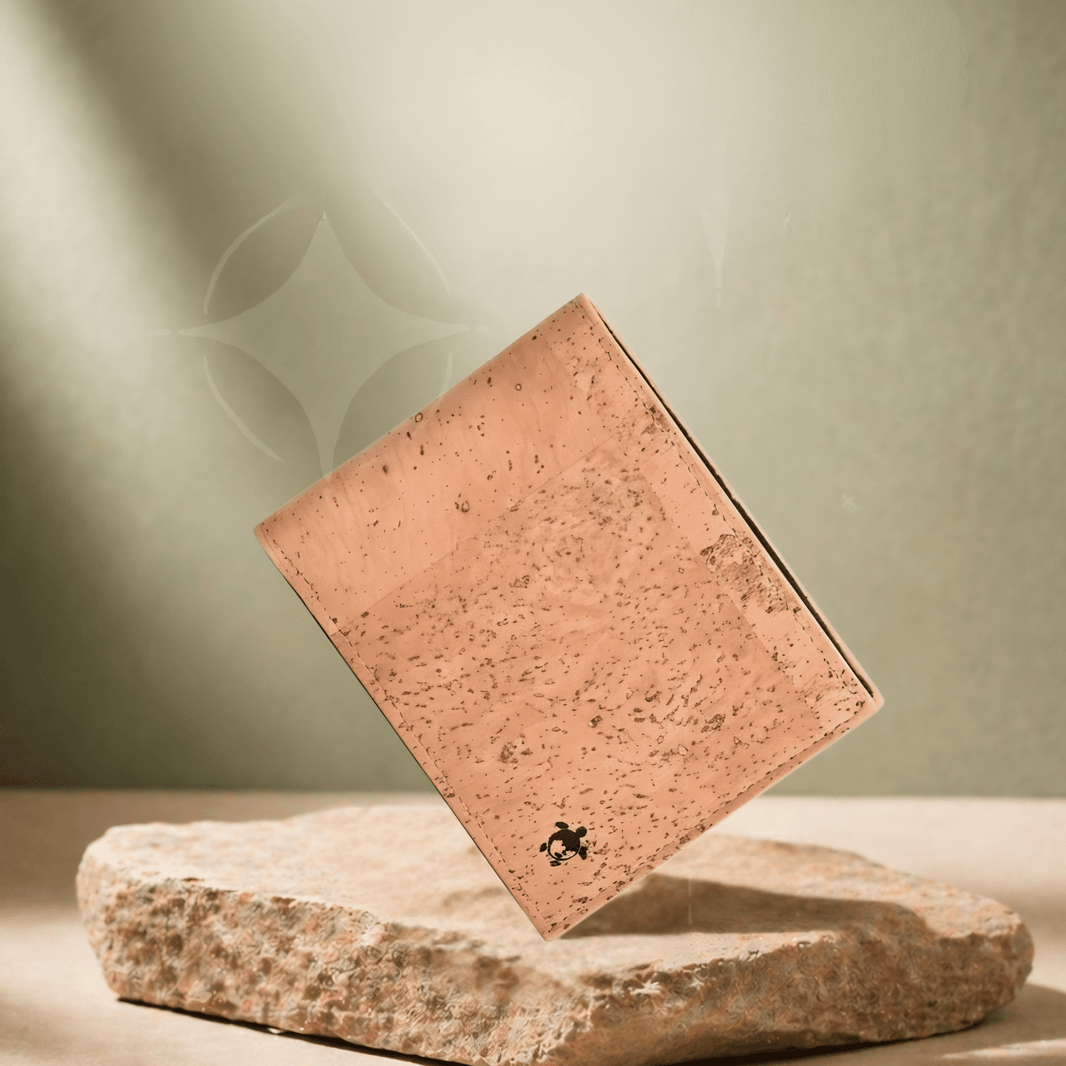 Kakapo Bifold Cork Wallet - Tan | Clan Earth