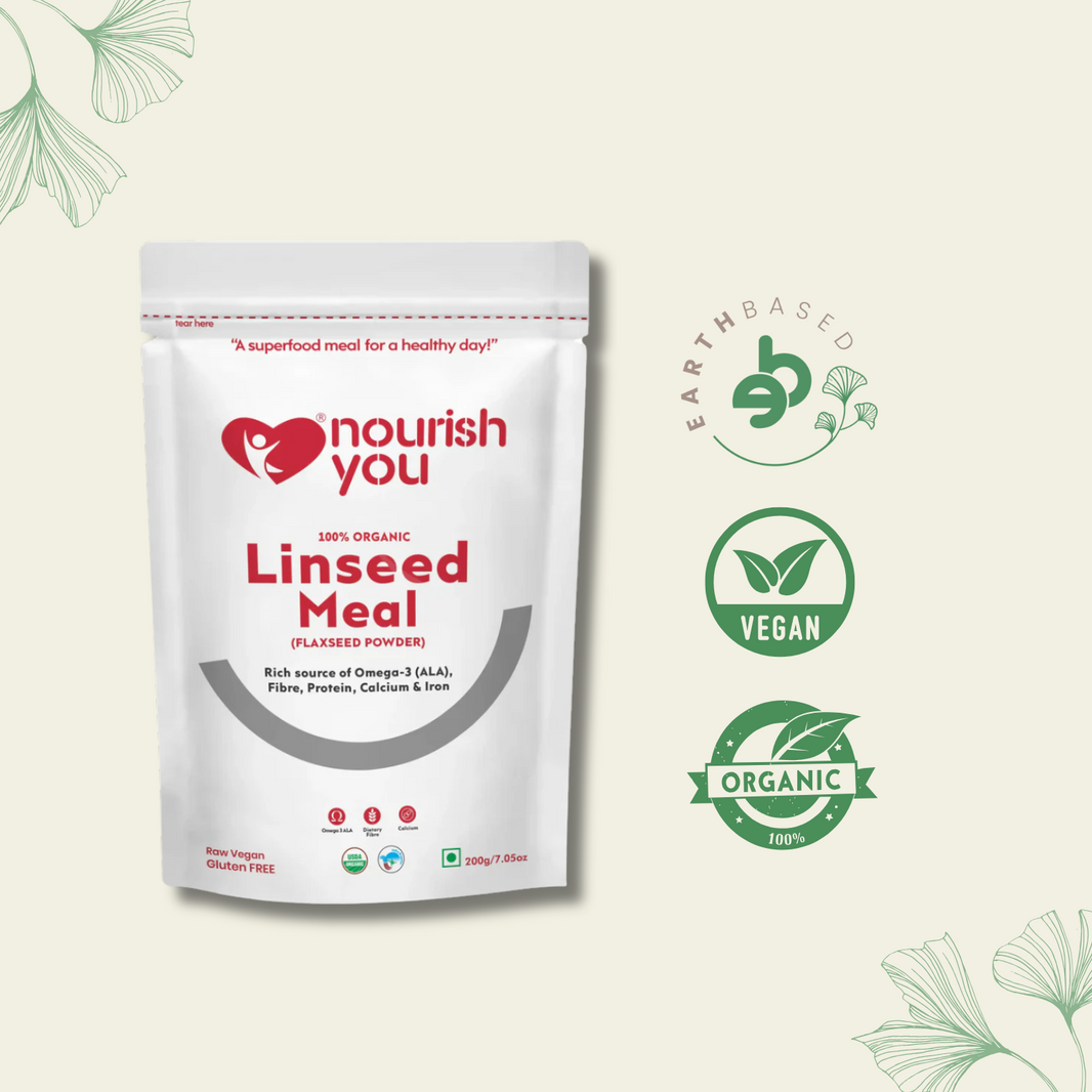 Nourish You LINSEED MEAL 200G | Pack of 3 - EarthBased 