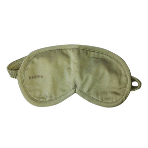 Kheoni light green organic cotton sleep eye mask