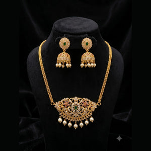 Temple Pendant Necklace Set - view 2