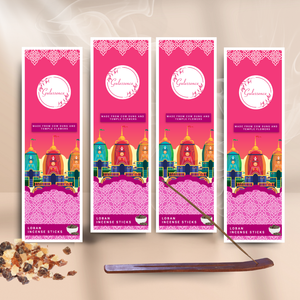 Loban Incense Sticks With Free Incense Holder| Made from Cow dung & Temple Flower | Gulessence - EarthBased 